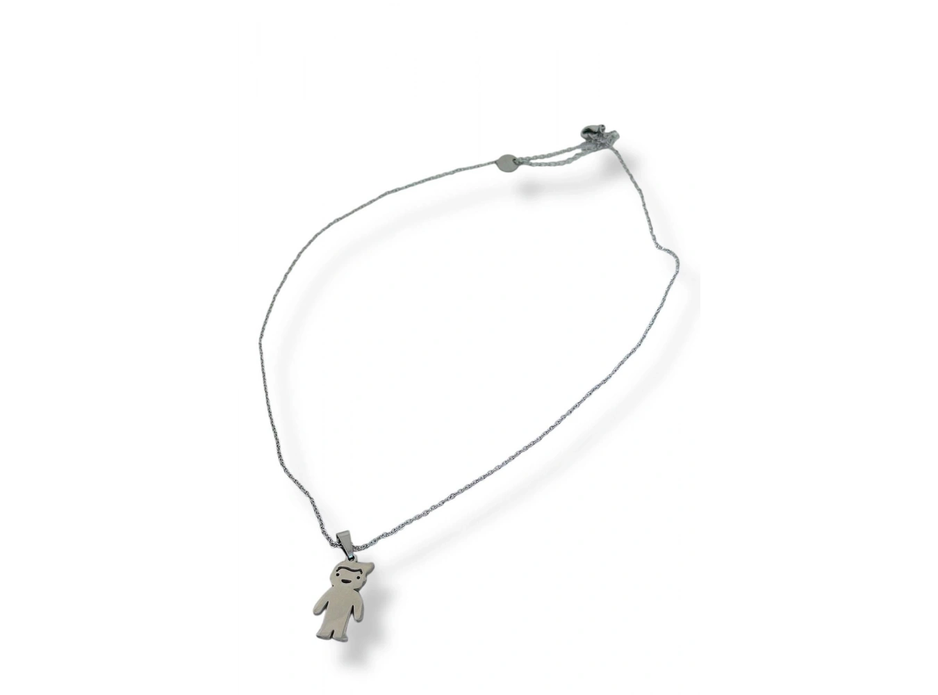 Gümüş Renk Bisisklet Figürlü Çelik Kolye