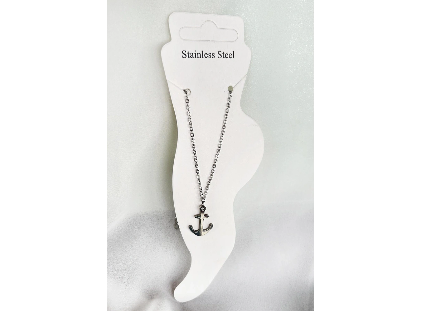 Gümüş Renk Çapa Figürlü Çelik Halhal