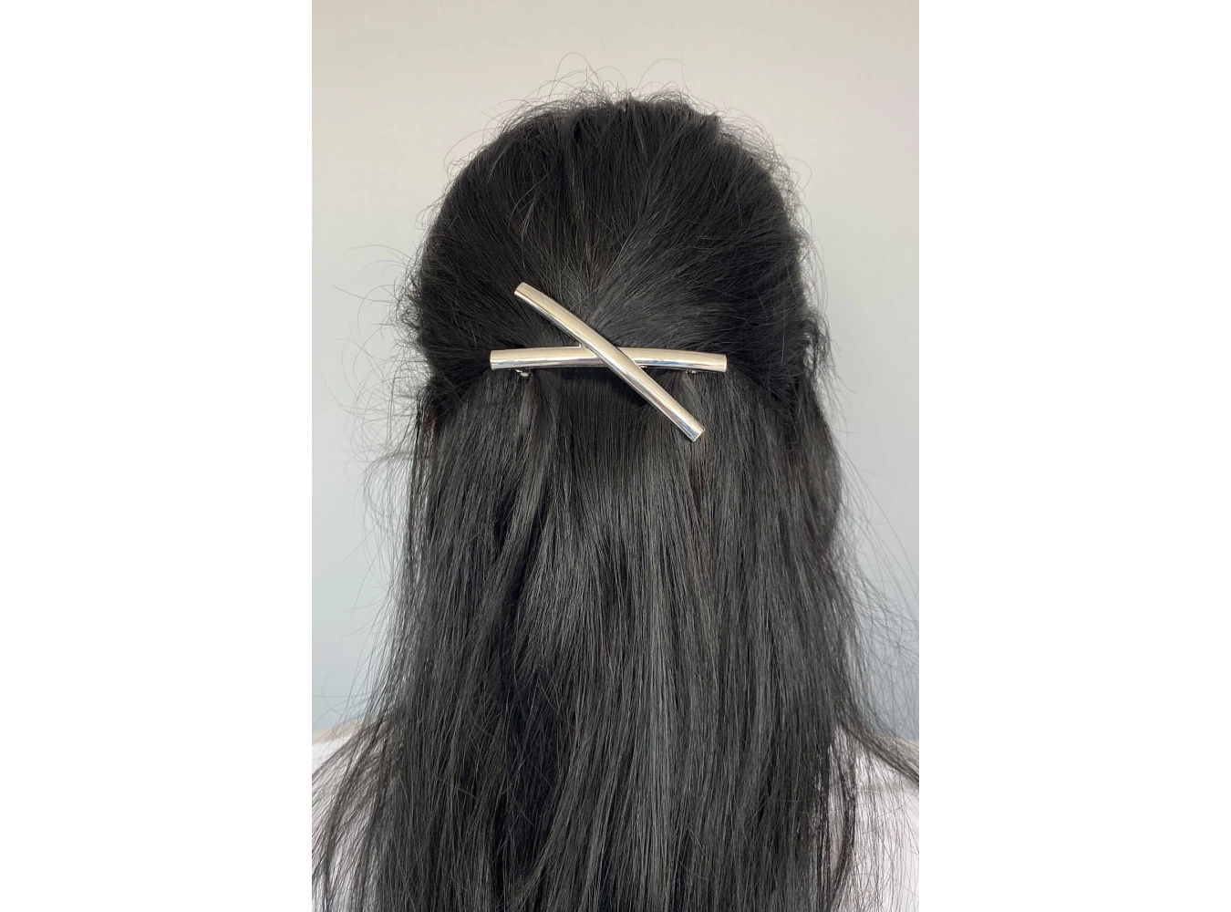 Gümüş Renk Çarpı Figürlü Otomat Toka