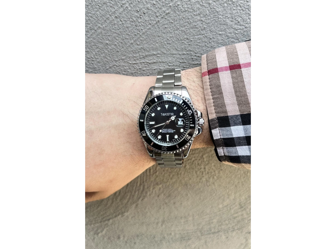 Gümüş Renk Çelik Erkek Saat