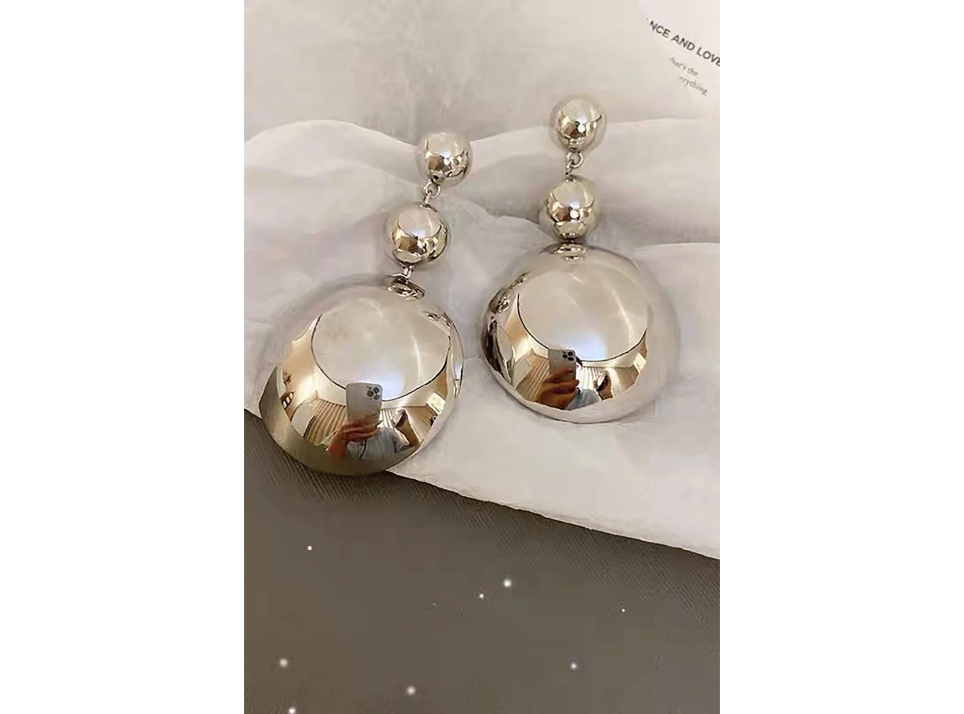 Gümüş Renk Çelik Küpe (Çift)