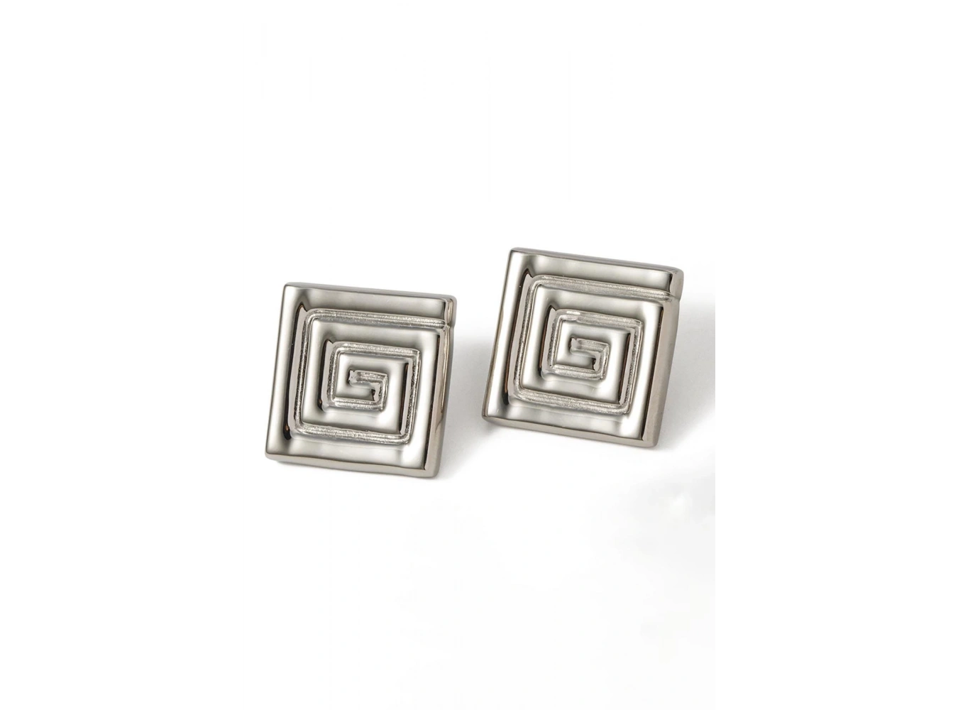 Gümüş Renk Çelik Küpe (Çift)