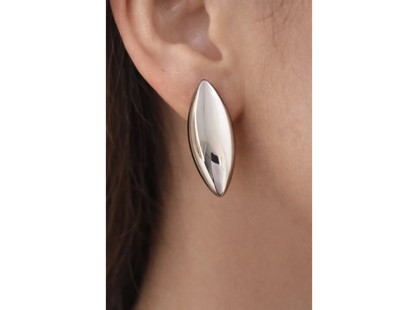 Gümüş Renk Çelik Küpe (Çift)