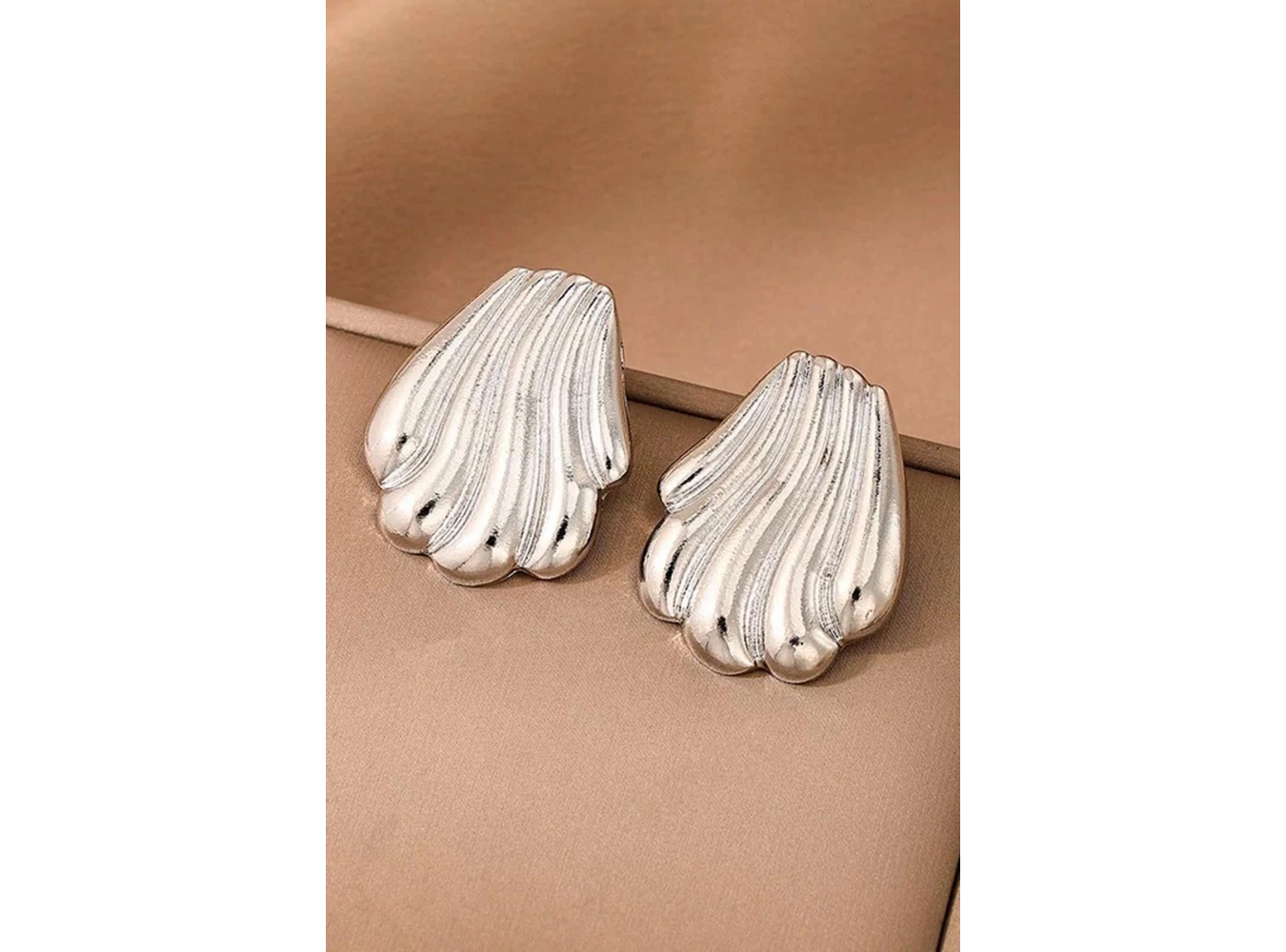 Gümüş Renk Çelik Küpe (Çift)