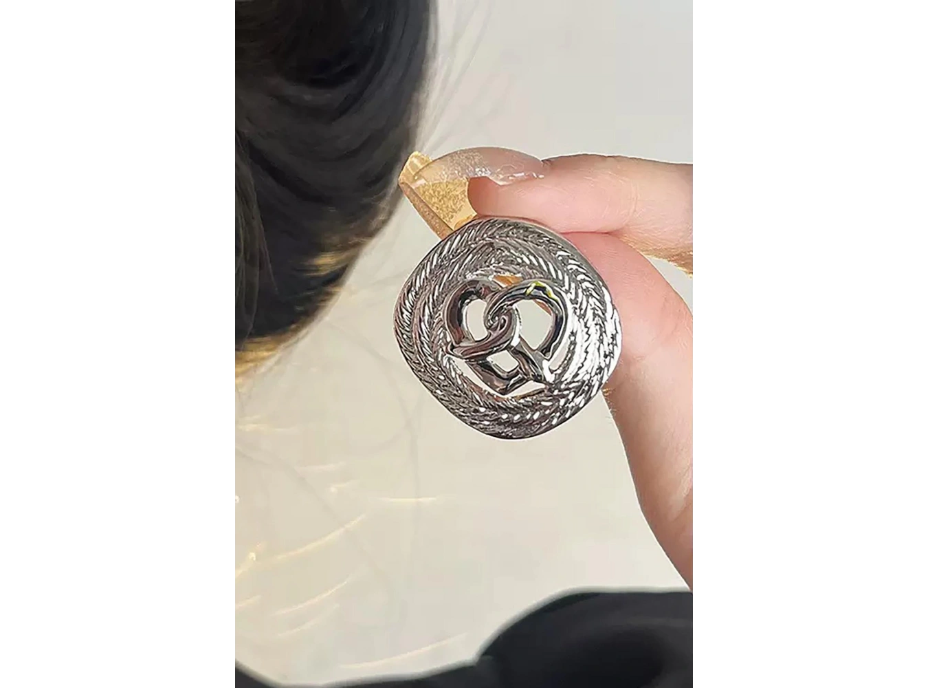 Gümüş Renk Çelik Küpe (Çift)