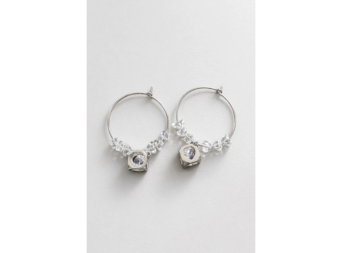 Gümüş Renk Çelik Xuping VİP Halka Küpe