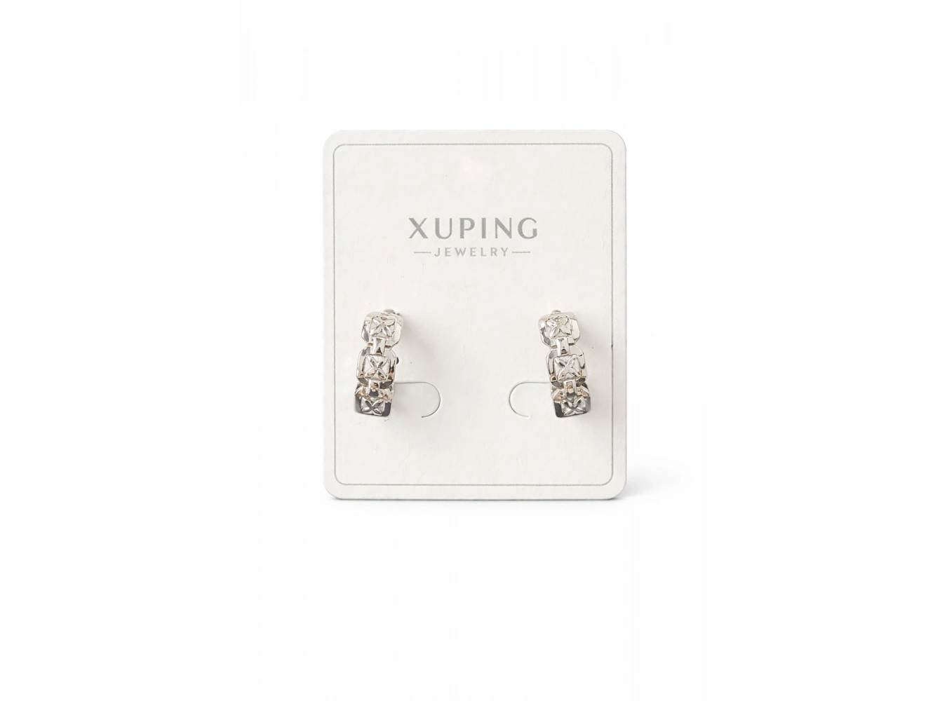 Gümüş Renk Çelik Xuping VİP Küpe