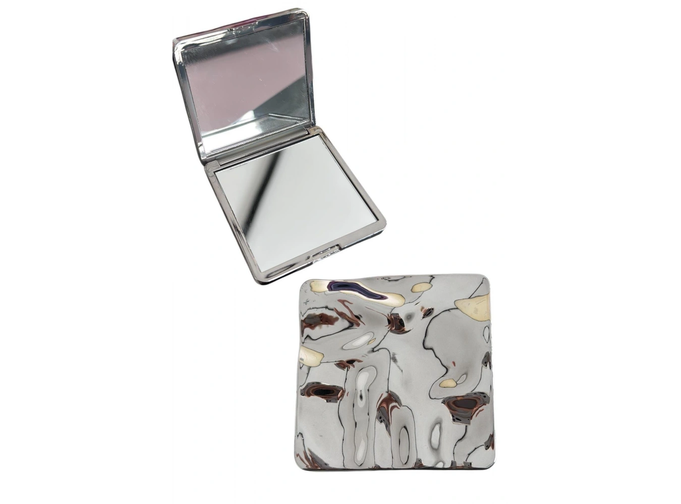 Gümüş Renk Cep Aynası