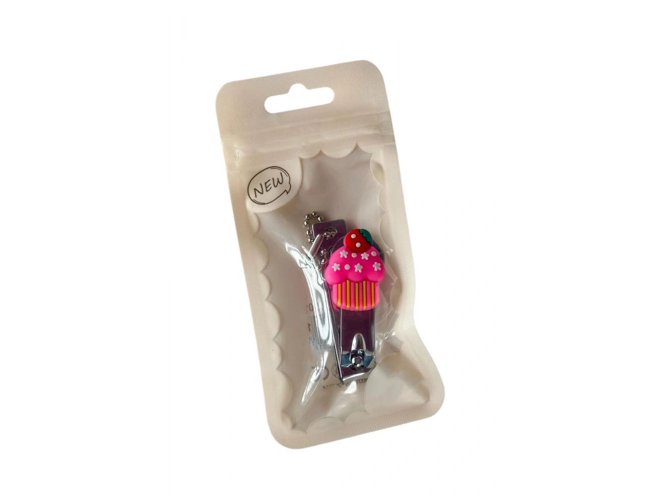 Gümüş Renk Cupcake Figürlü Tırnak Makası