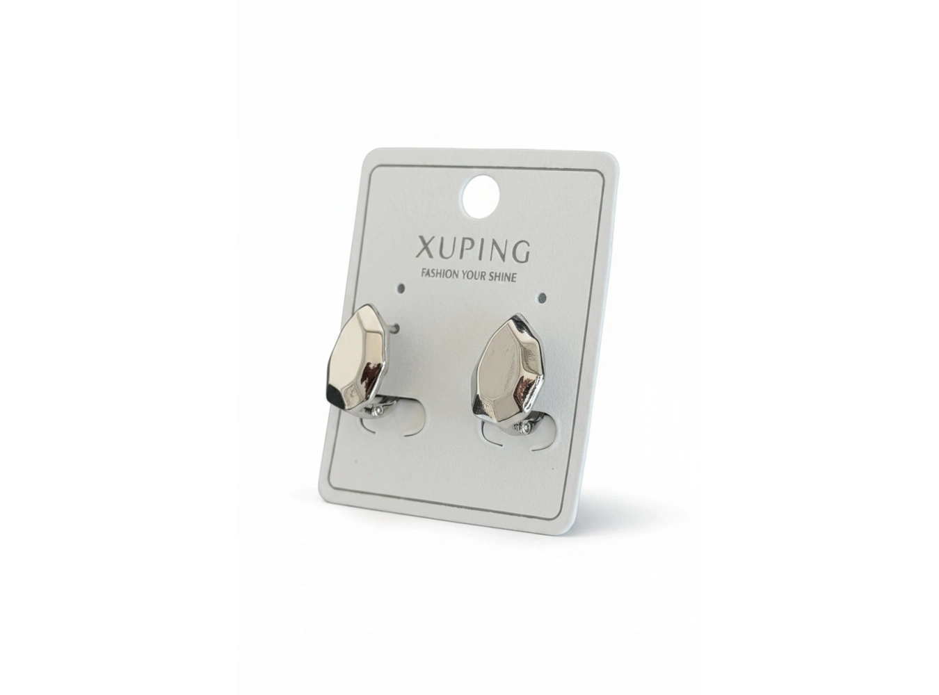 Gümüş Renk Damla Detaylı Xuping Küpe (Çift)