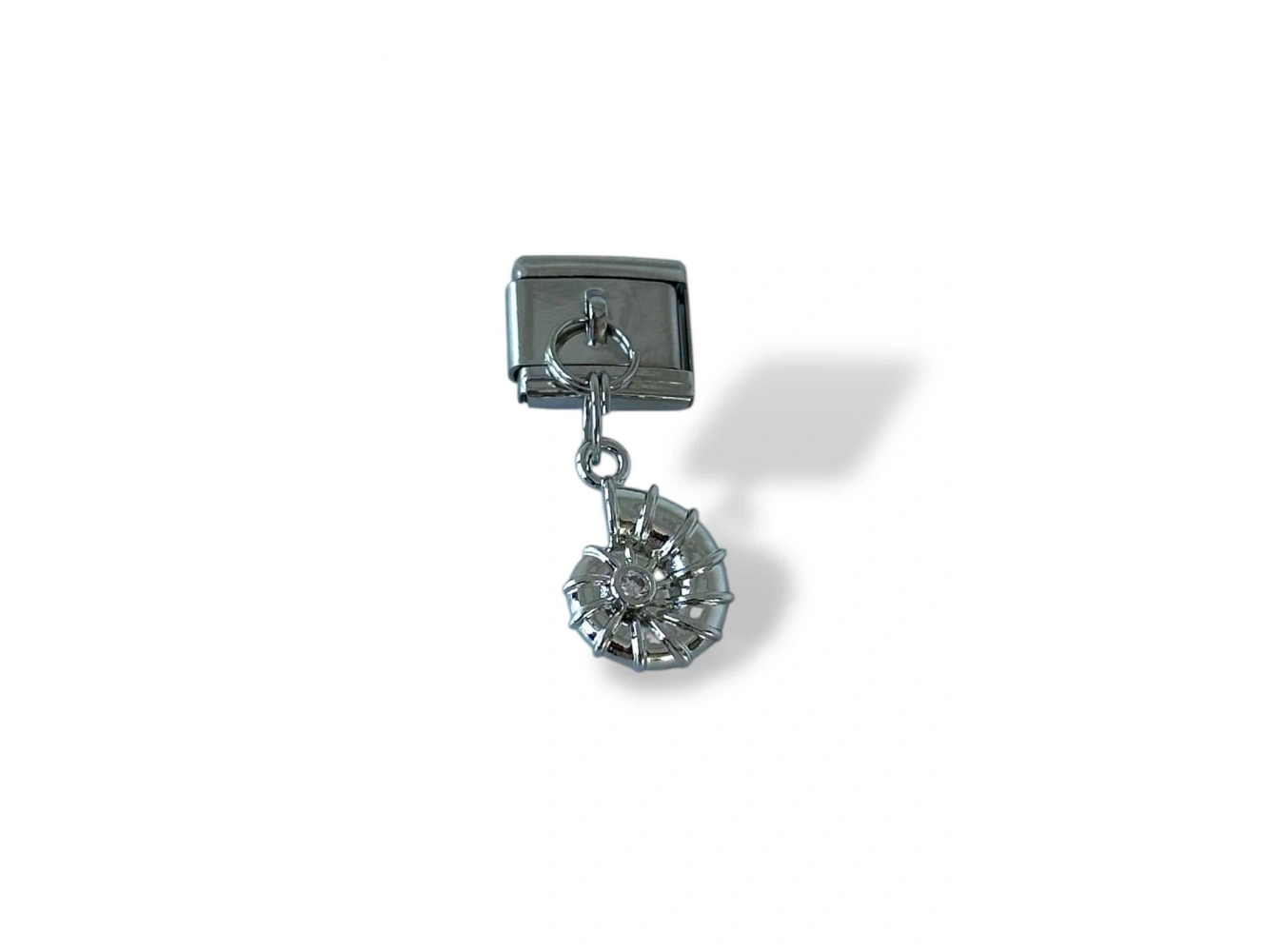 Gümüş Renk Deniz Kabuğu Figürlü Çelik Nomination Charm (Tek)