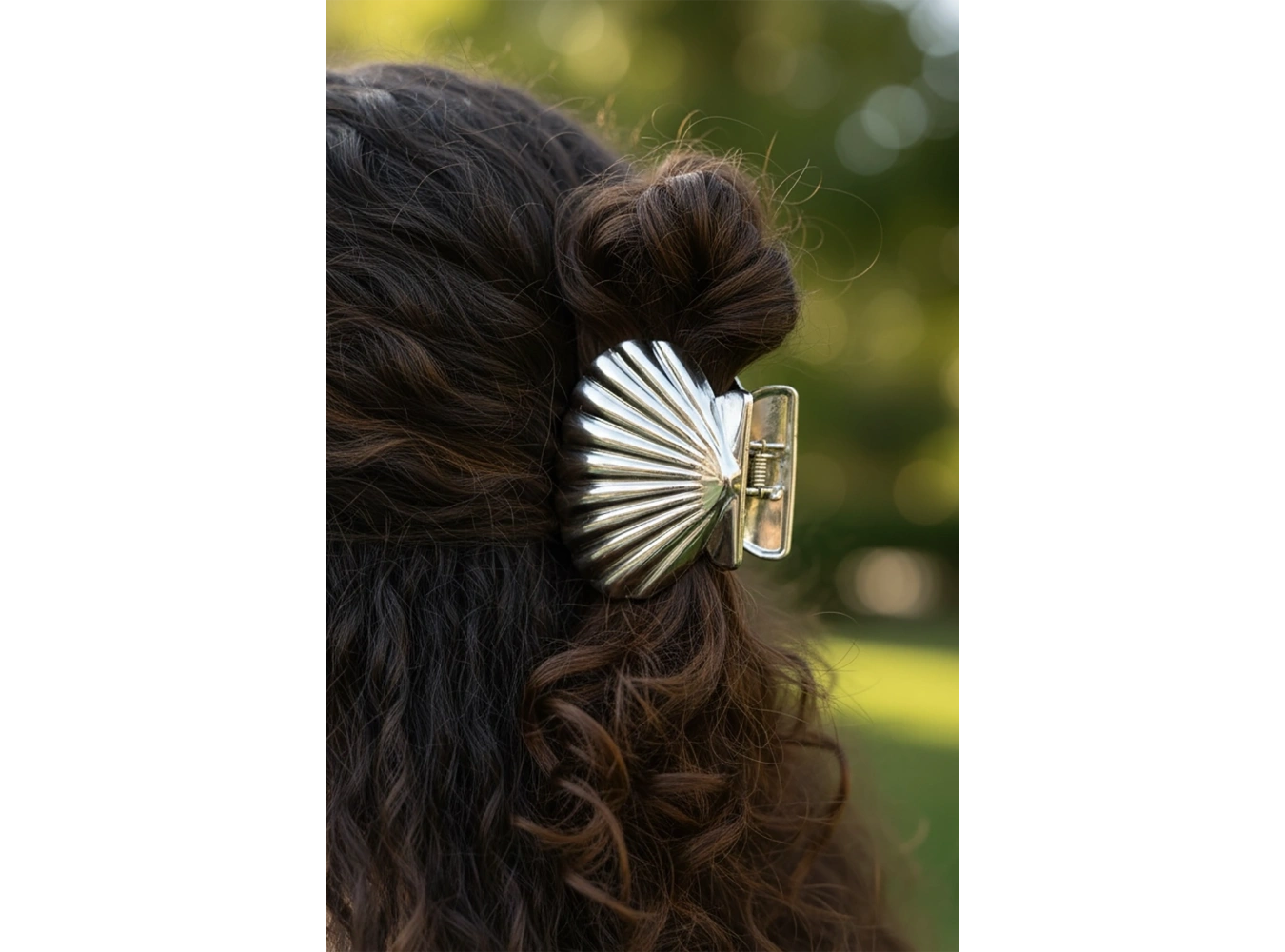 Gümüş Renk Deniz Kabuğu Figürlü Metal  Mandal Toka