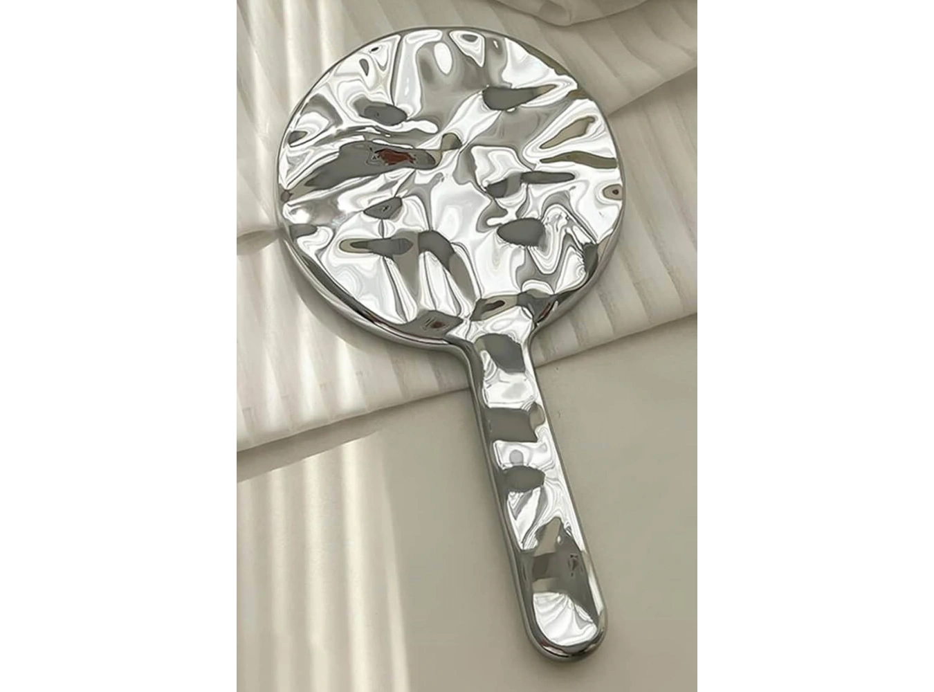 Gümüş Renk El Aynası