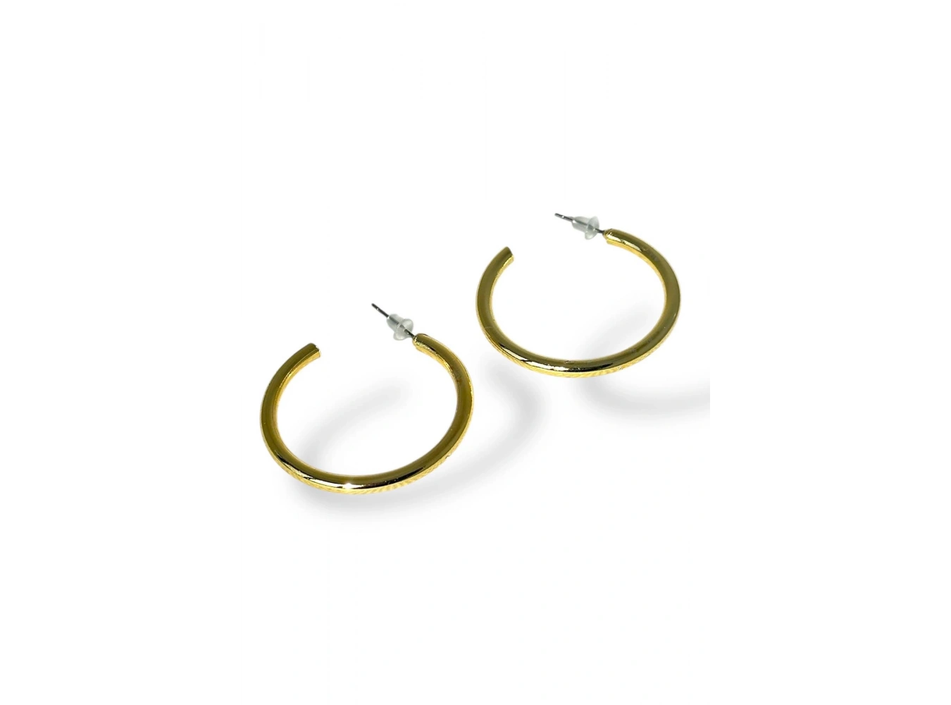 Gümüş Renk Halka Küpe