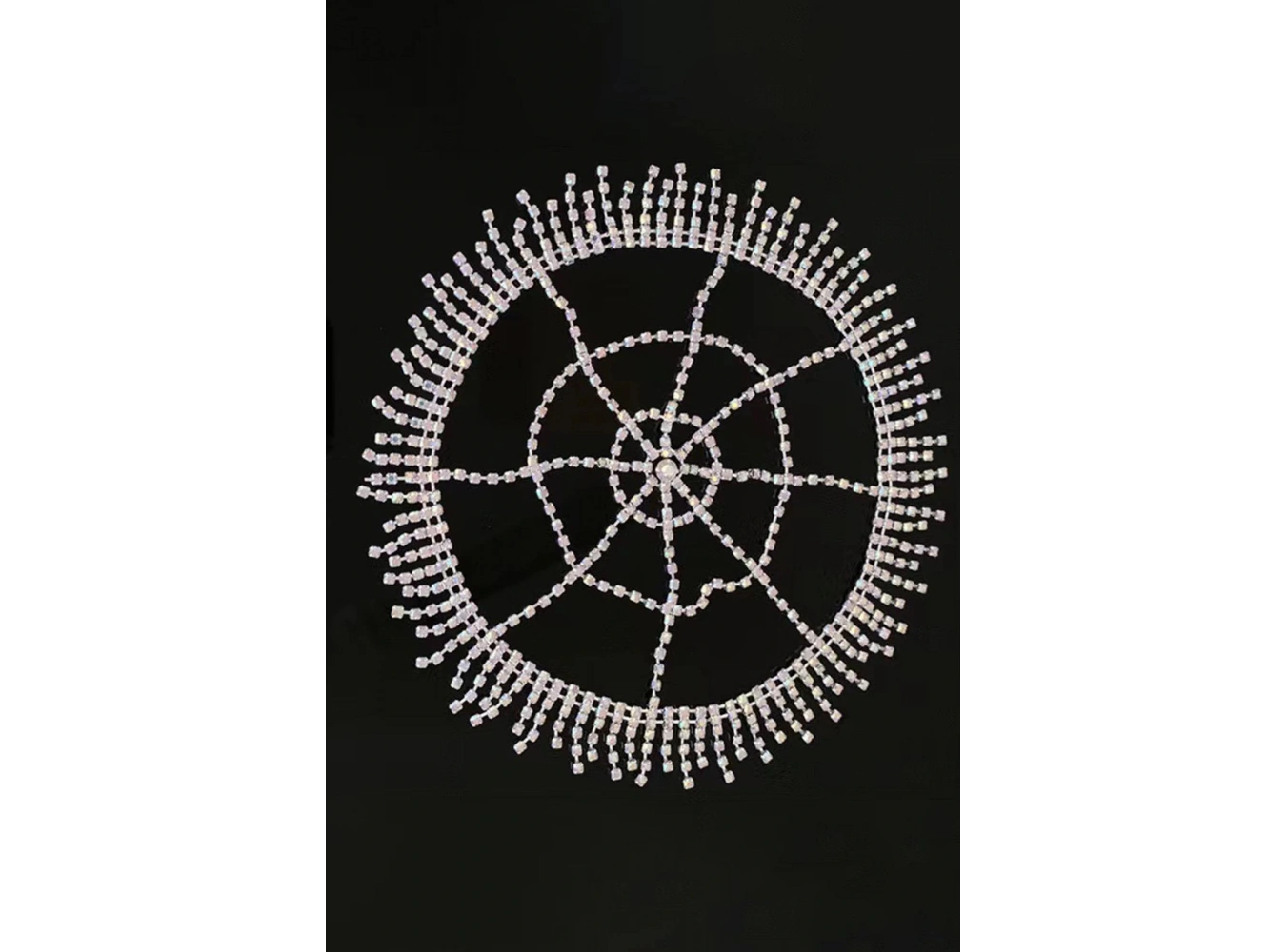 Gümüş Renk Hologram Taş Detaylı Saç Aksesuarı/Kına Aksesuarı