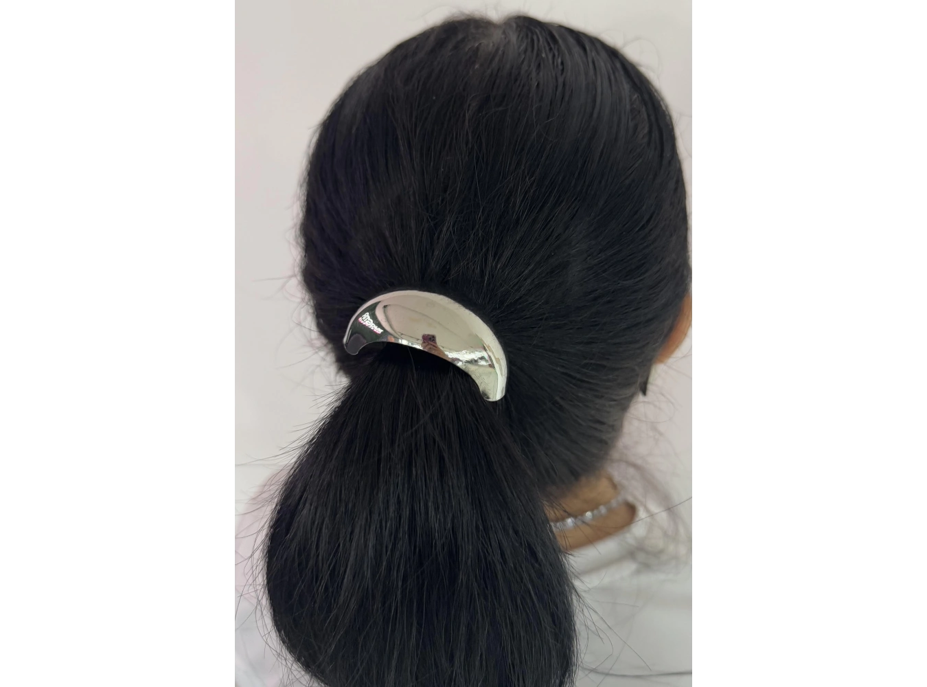 Gümüş Renk Kalın Metal Detaylı Lastik Toka