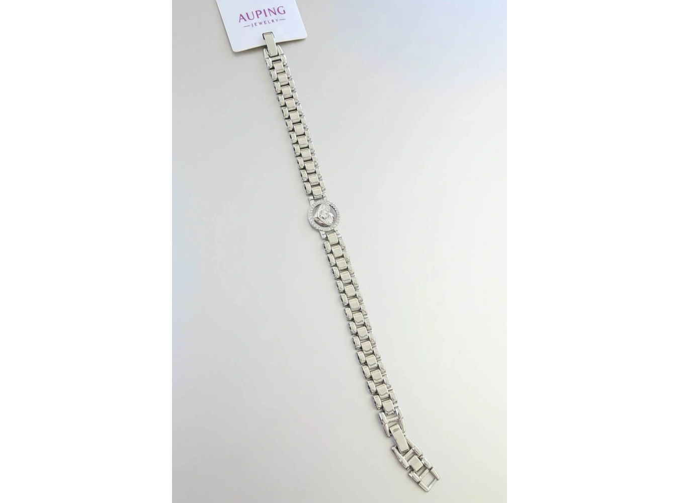 Gümüş Renk Kalp Detaylı Xuping VİP Bileklik