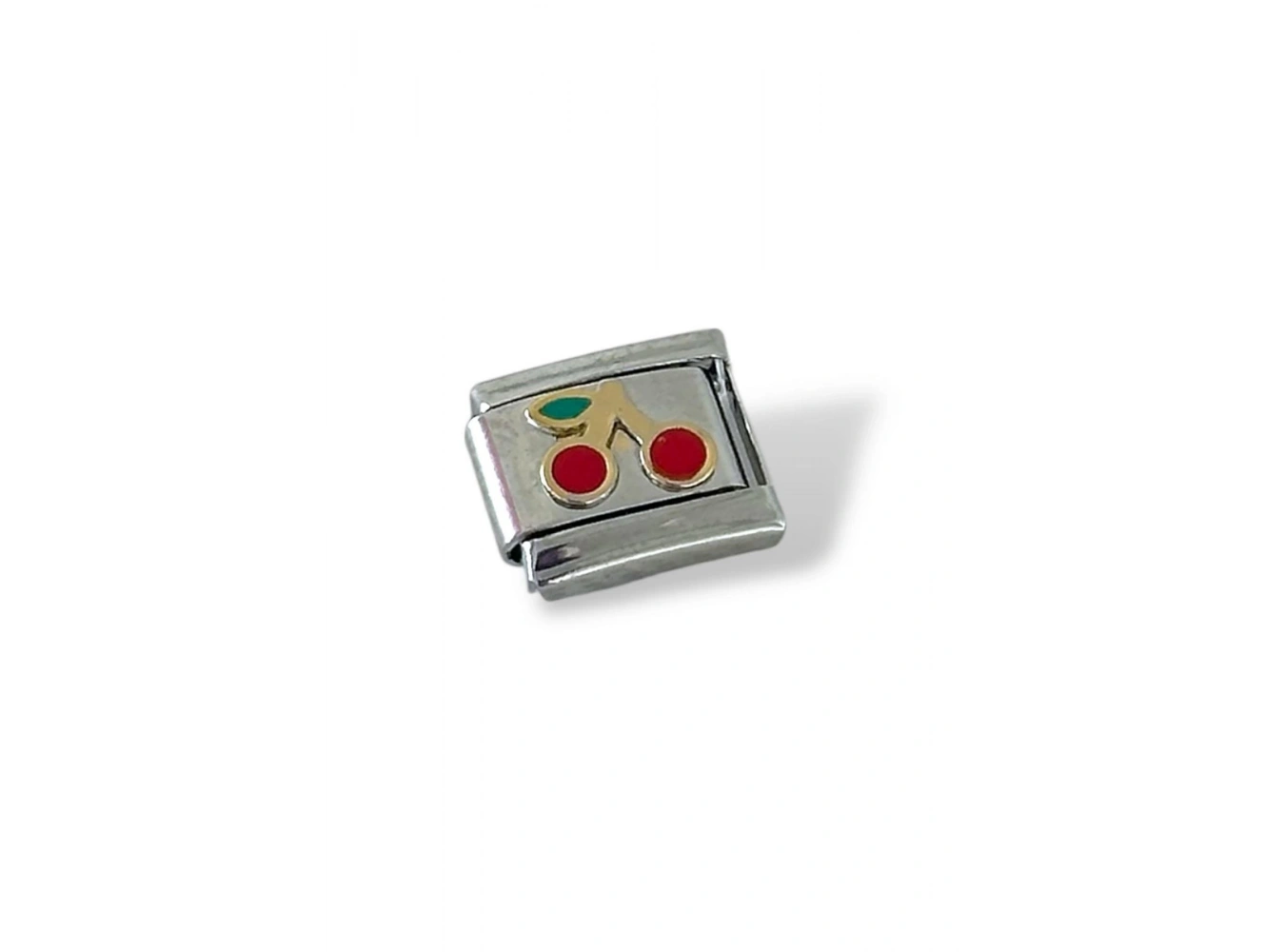 Gümüş Renk Kiraz Figürlü Çelik Nomination Charm (Tek)