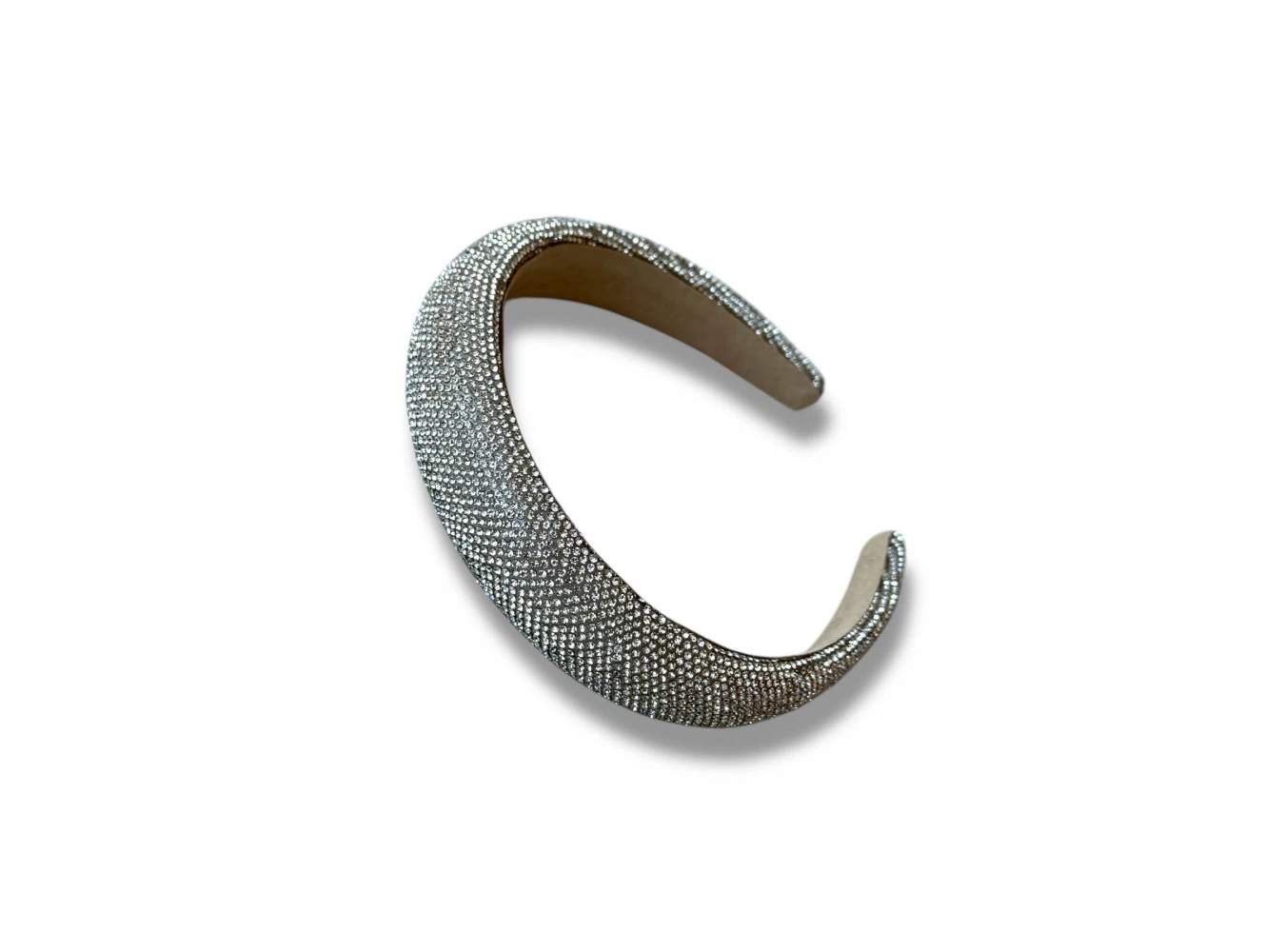 Gümüş Renk Kristal Taş Detaylı Taç