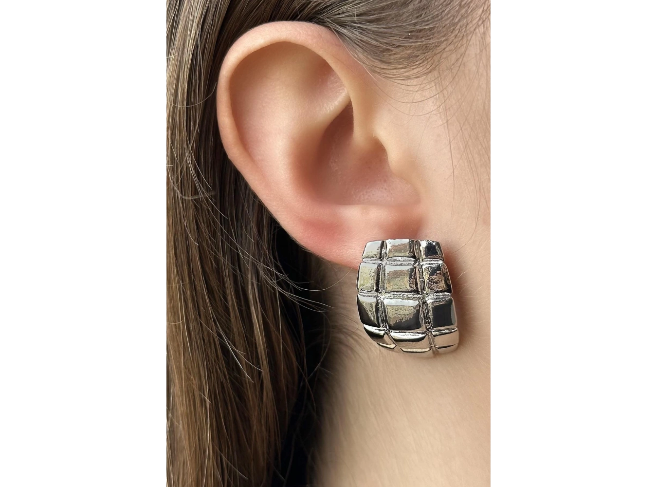 Gümüş Renk Küpe (Çift)