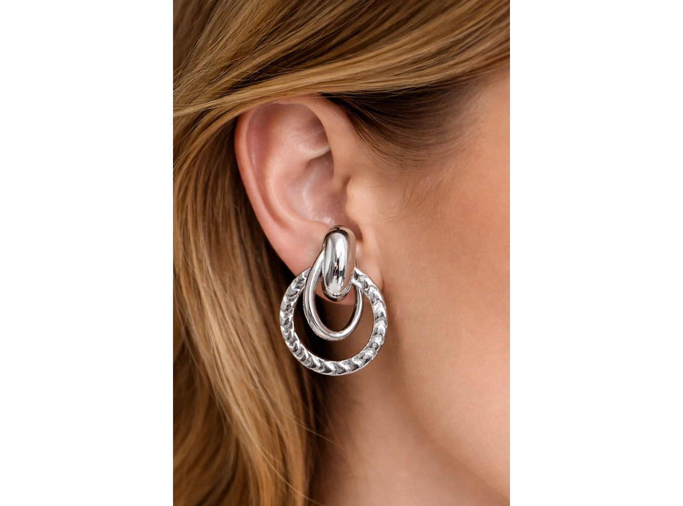 Gümüş Renk Küpe (Çift)