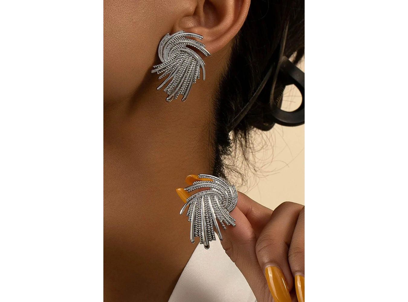 Gümüş Renk Küpe (Çift)