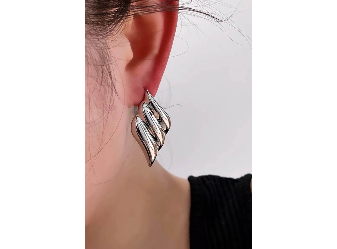 Gümüş Renk Küpe (Çift)