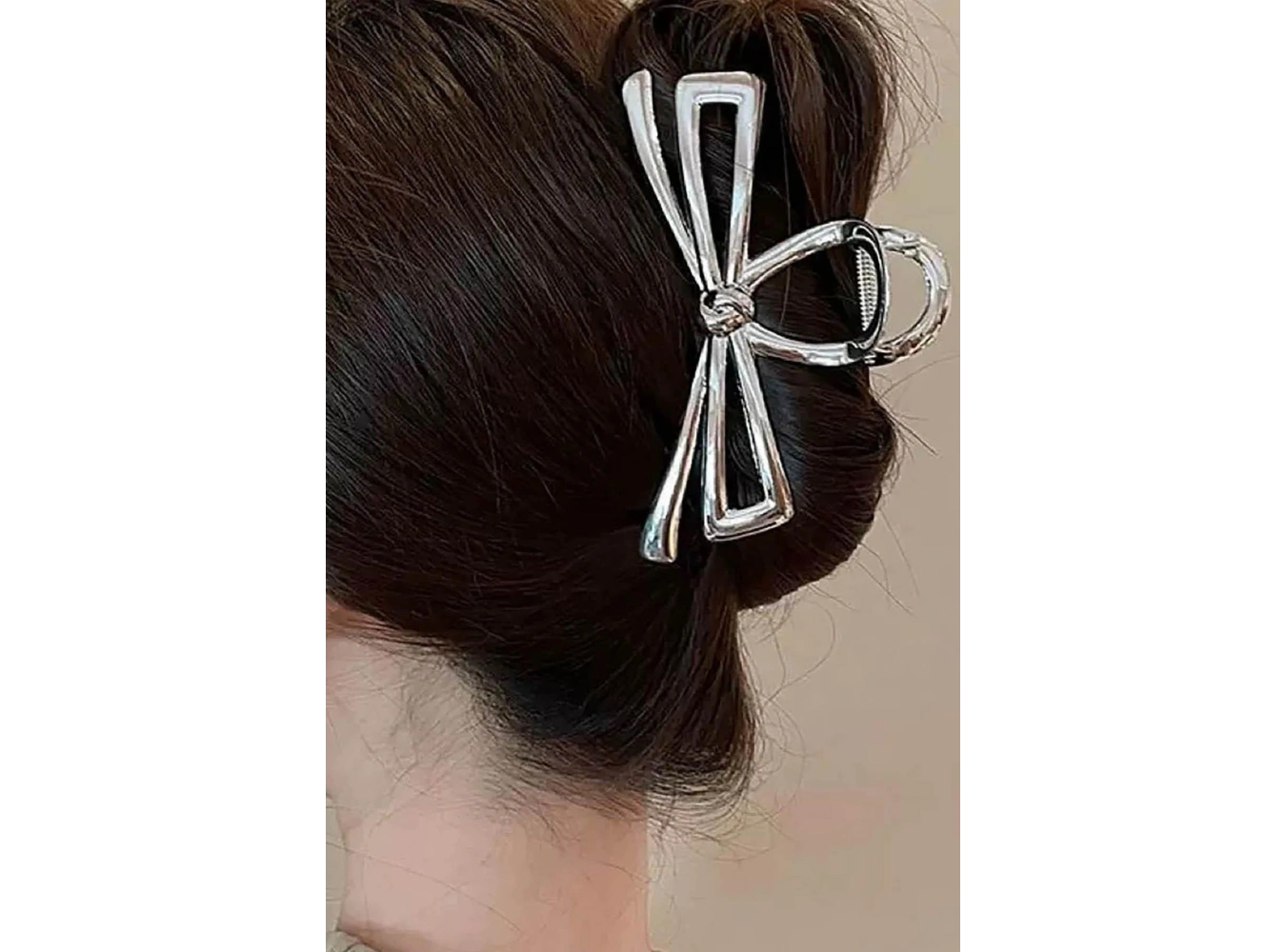 Gümüş Renk Kurdele Figürlü Metal  Mandal Toka