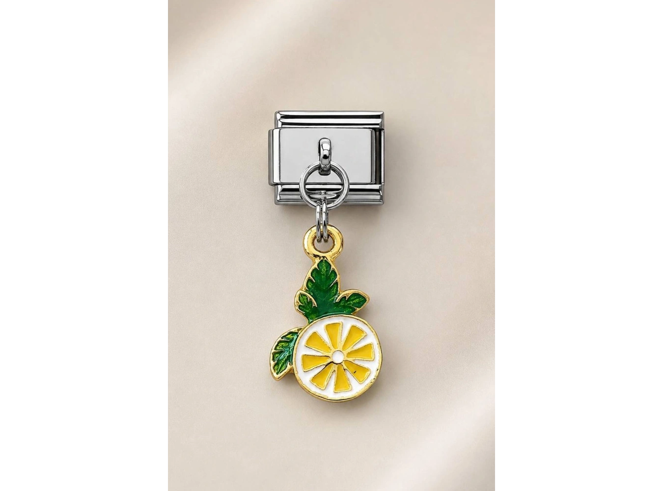 Gümüş Renk Limon Figürlü Çelik Nomination Charm (Tek)
