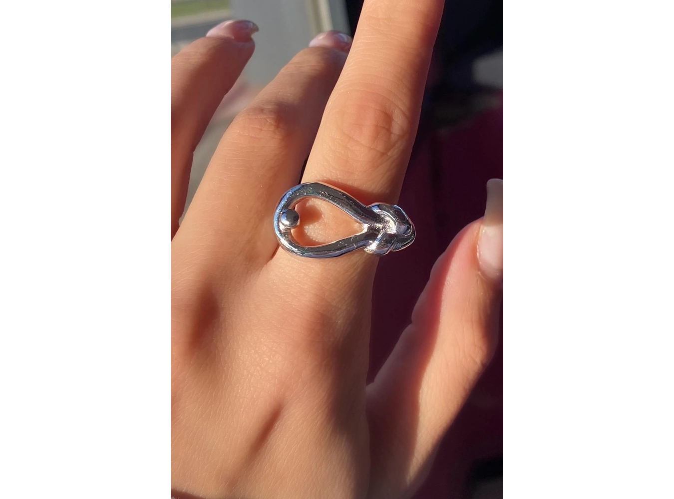 Gümüş Renk Metal Ayarlanabilir Yüzük