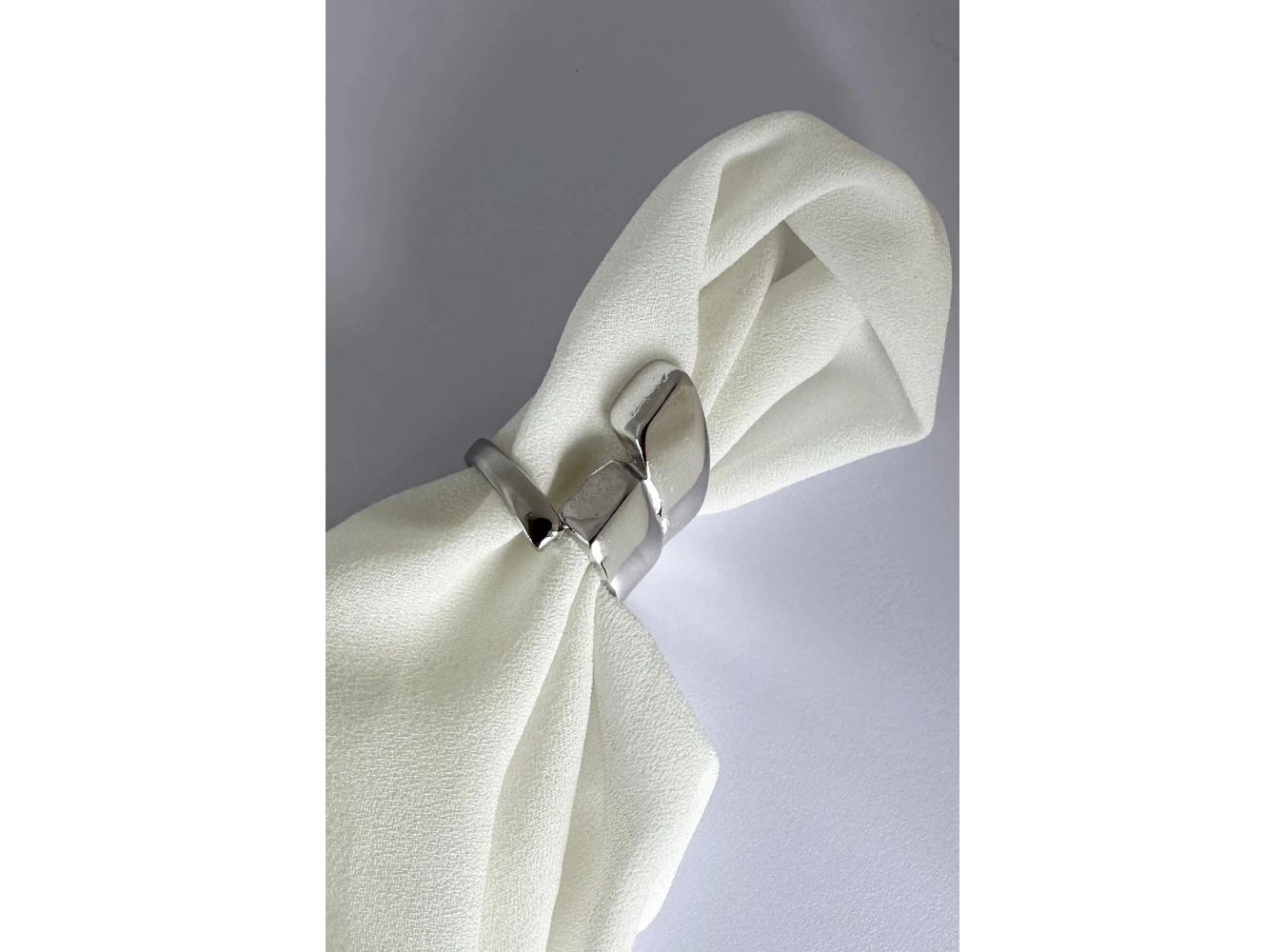 Gümüş Renk Metal Ayarlanabilir Yüzük