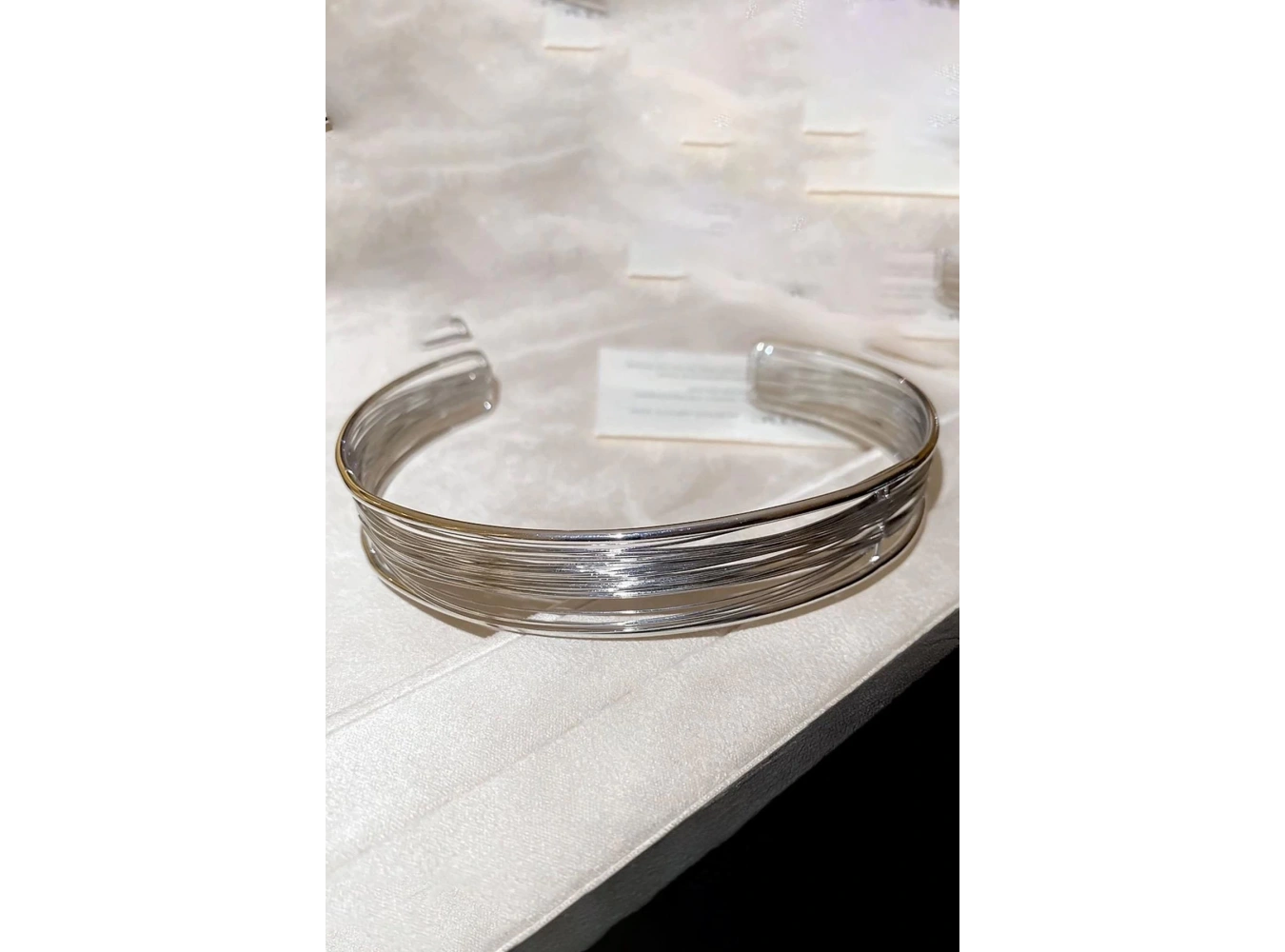 Gümüş Renk Metal Choker Kolye