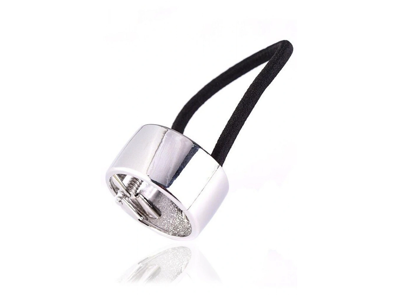 Gümüş Renk Metal Detaylı Lastik Toka