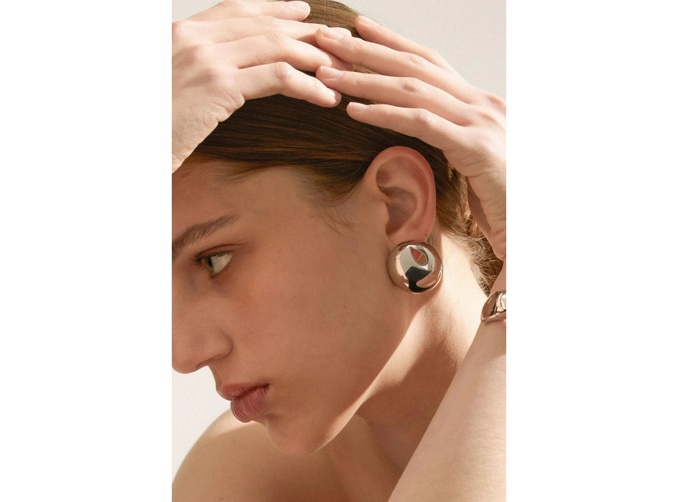 Gümüş Renk Metal Küpe (Çift)