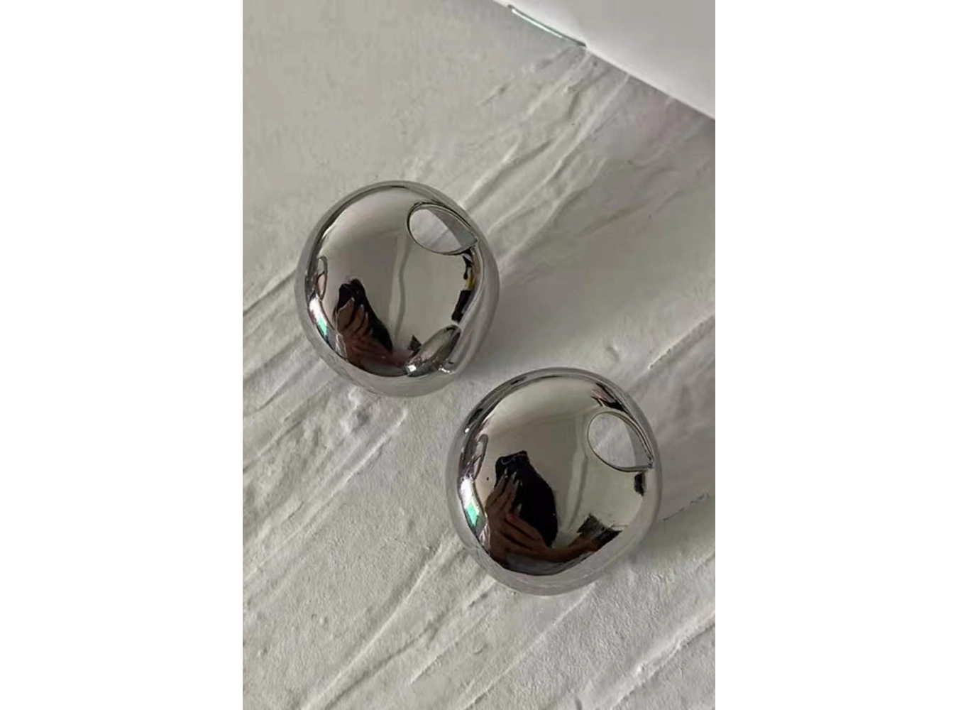 Gümüş Renk Metal Küpe (Çift)