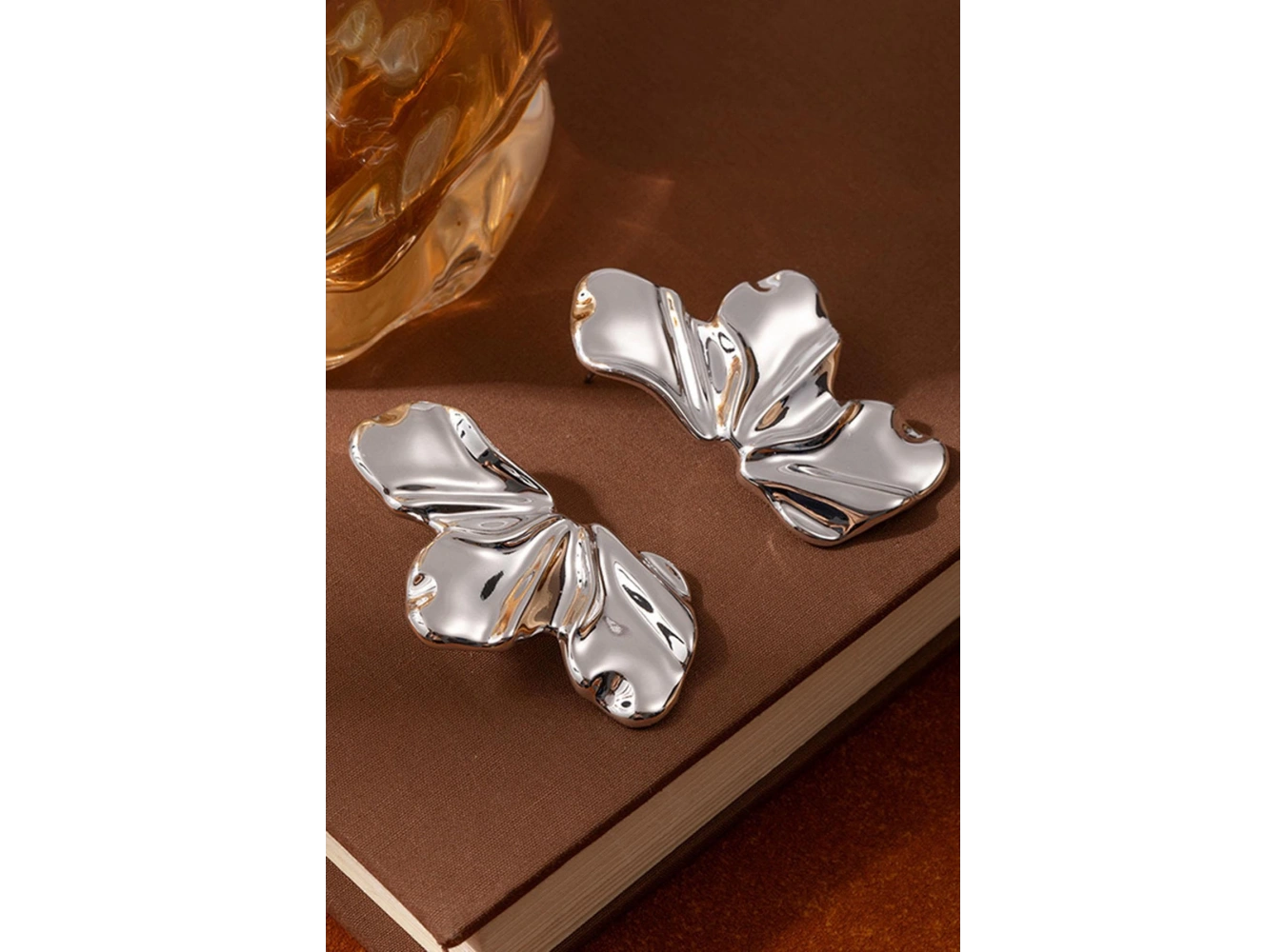 Gümüş Renk Metal Küpe (Çift)