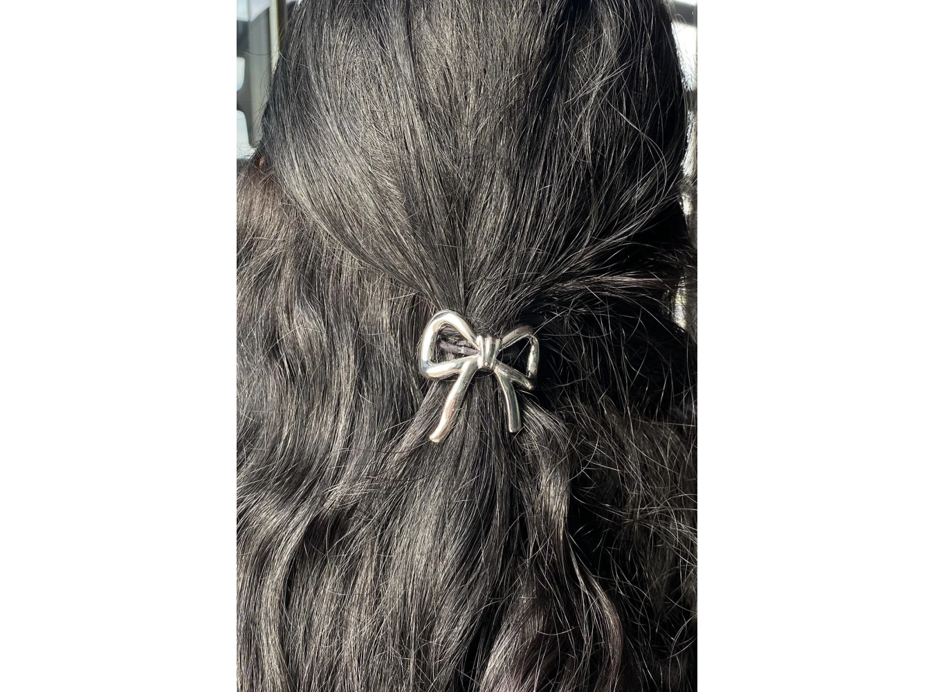 Gümüş Renk Metal Kurdele Figürlü Lastik Toka