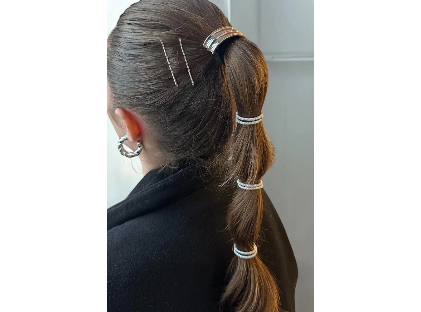 Gümüş Renk Metal Lastik Toka Ve Tel Toka Set