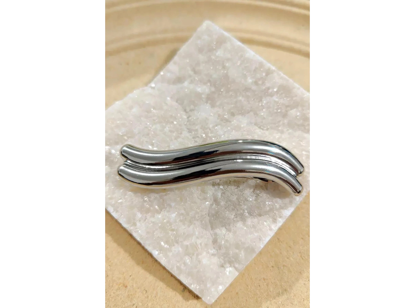 Gümüş Renk Metal Otomat Toka