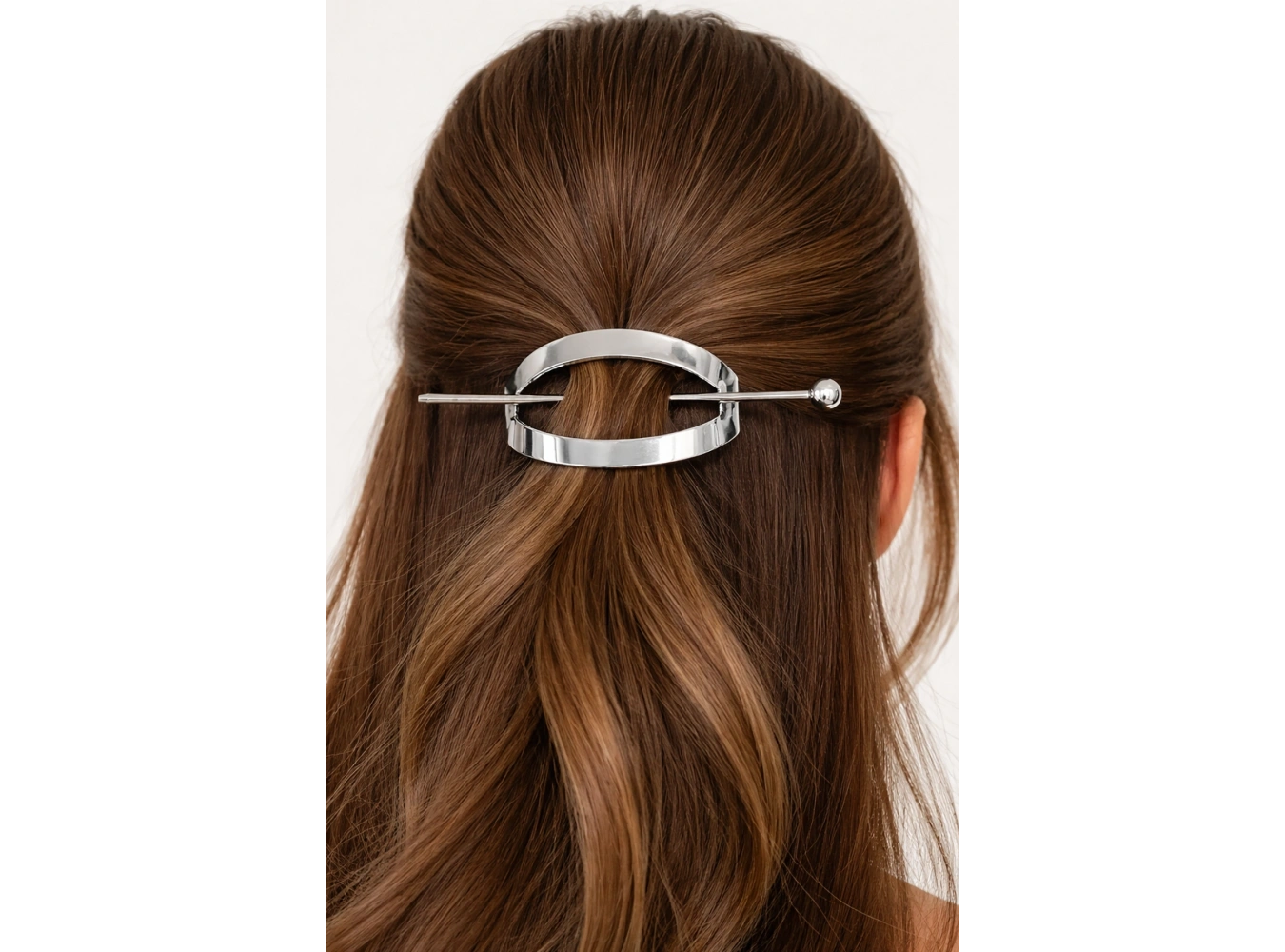 Gümüş Renk Metal Topuz Tokası