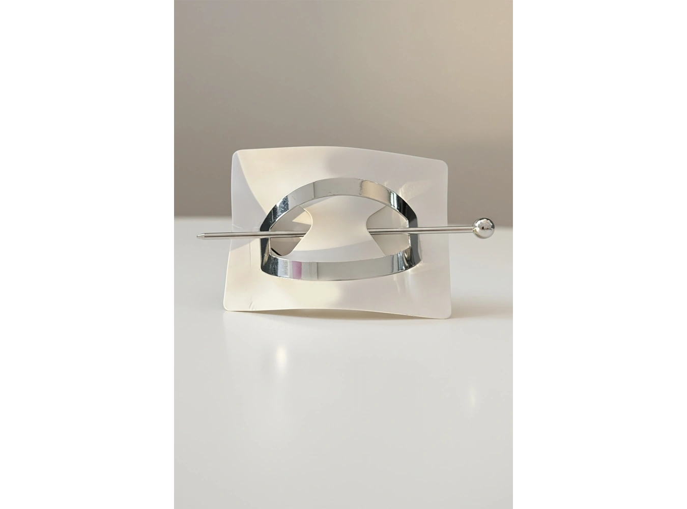 Gümüş Renk Metal Topuz Tokası