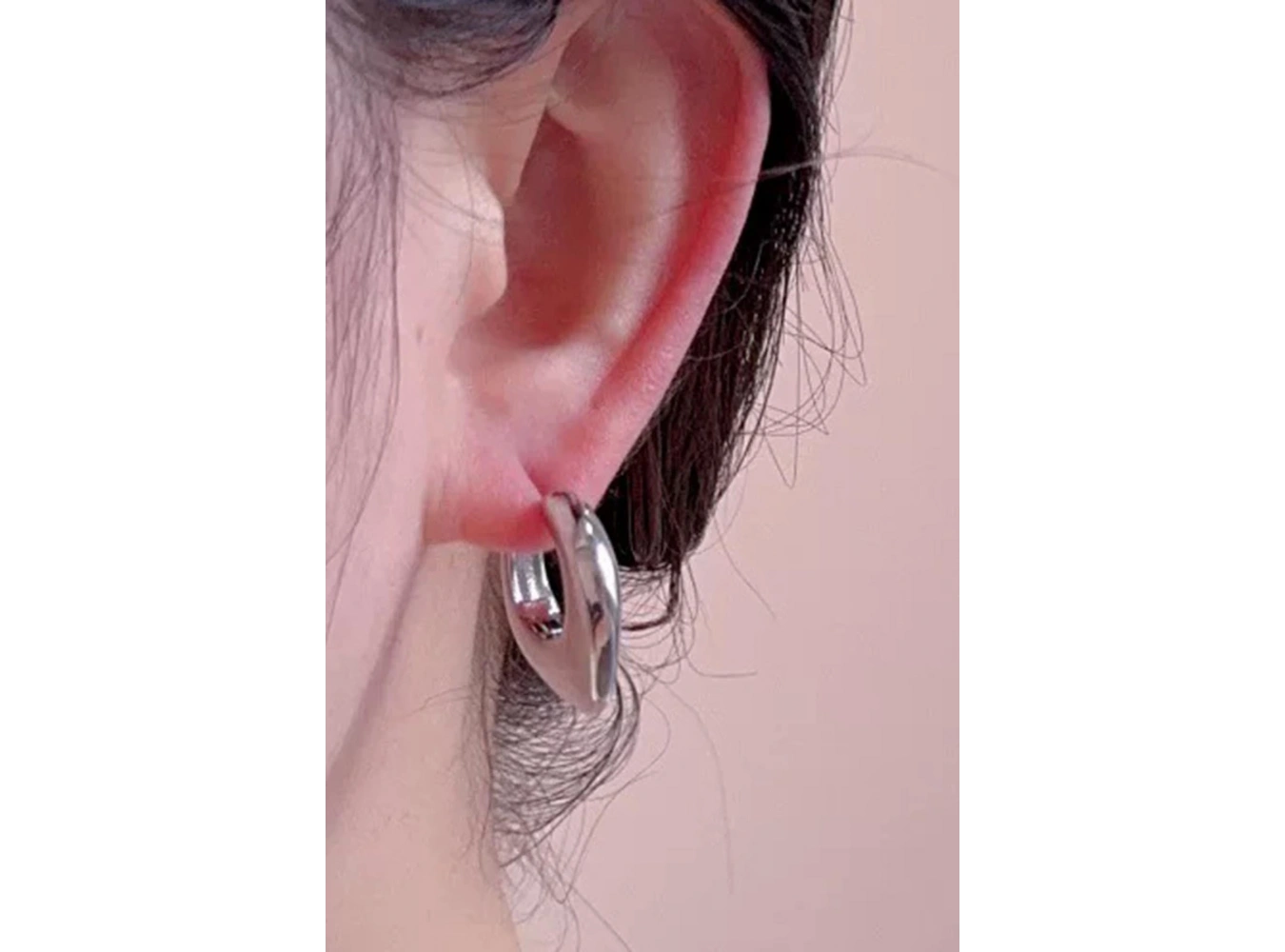 Gümüş Renk Metal Tx Küpe (Çift)