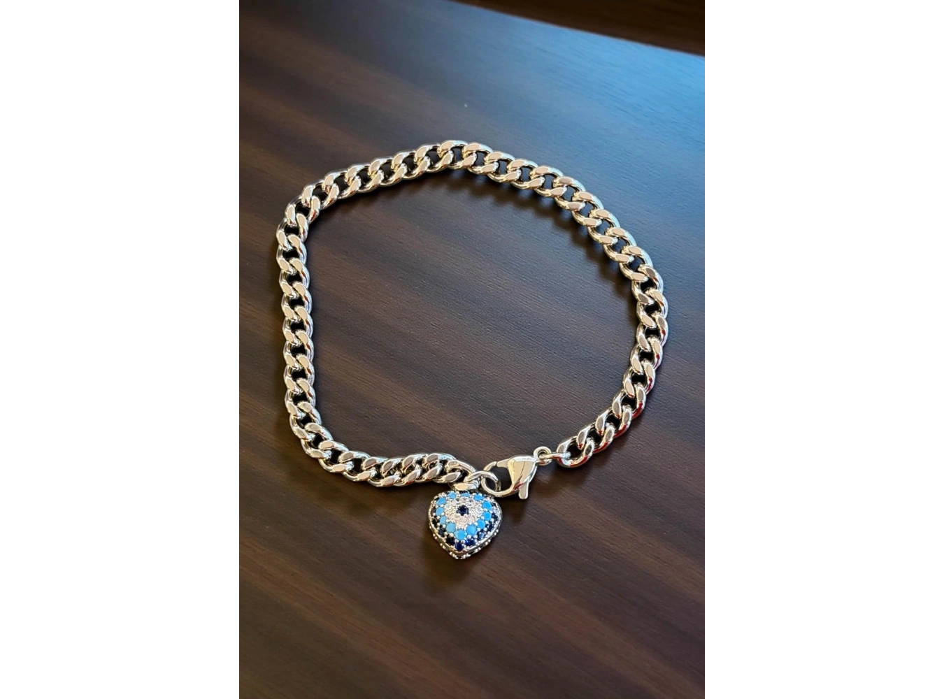 Gümüş Renk Nazar Boncuk Figürlü Xuping VİP Bileklik