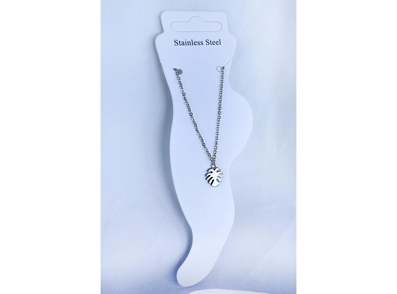 Gümüş Renk Palmiye Figürlü Çelik Halhal