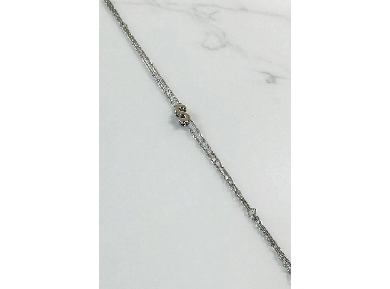 Gümüş Renk S Harf Çelik Şahmeran