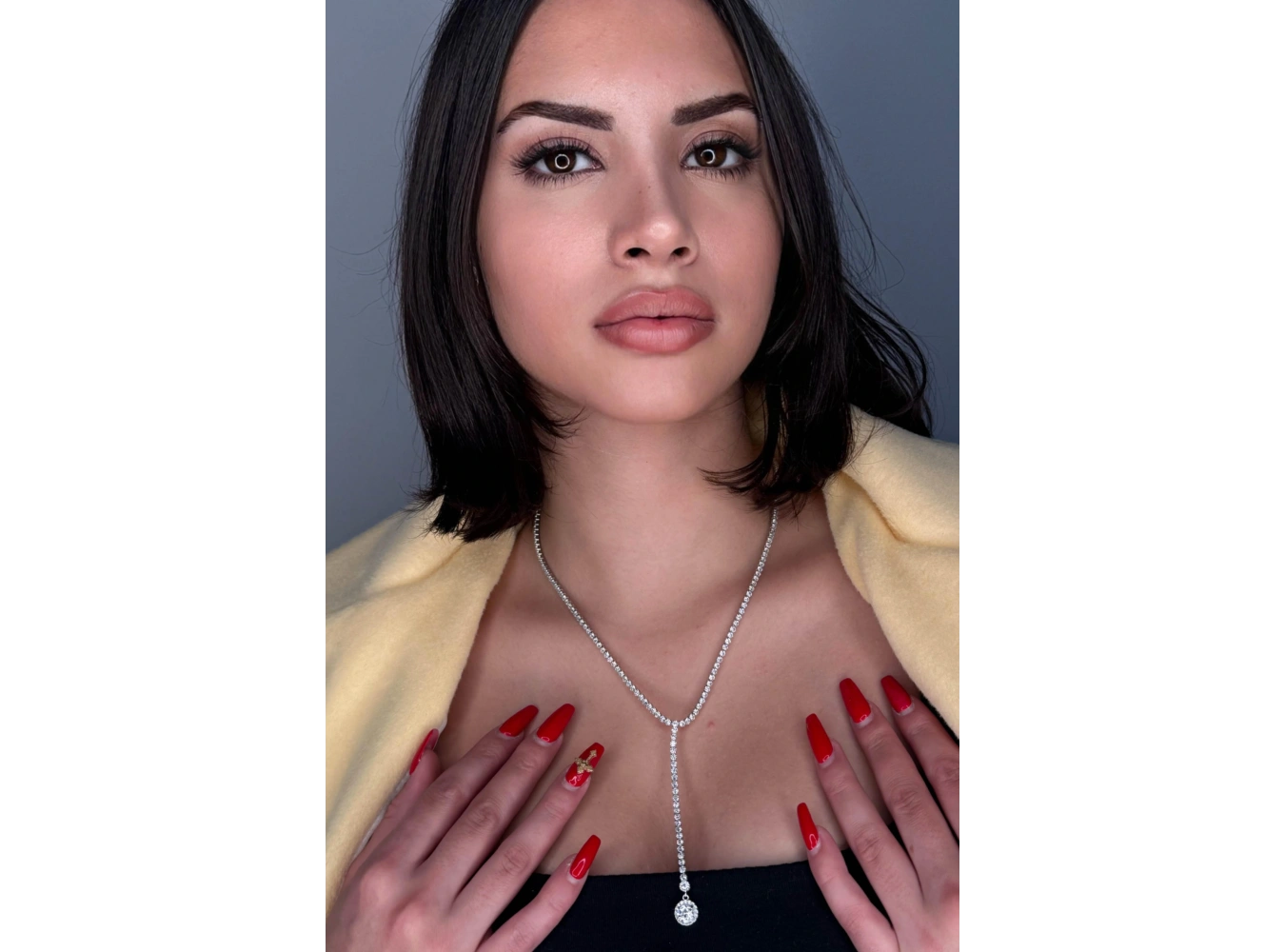 Gümüş Renk Su Yolu 14K Altın Kaplama VİP Kolye