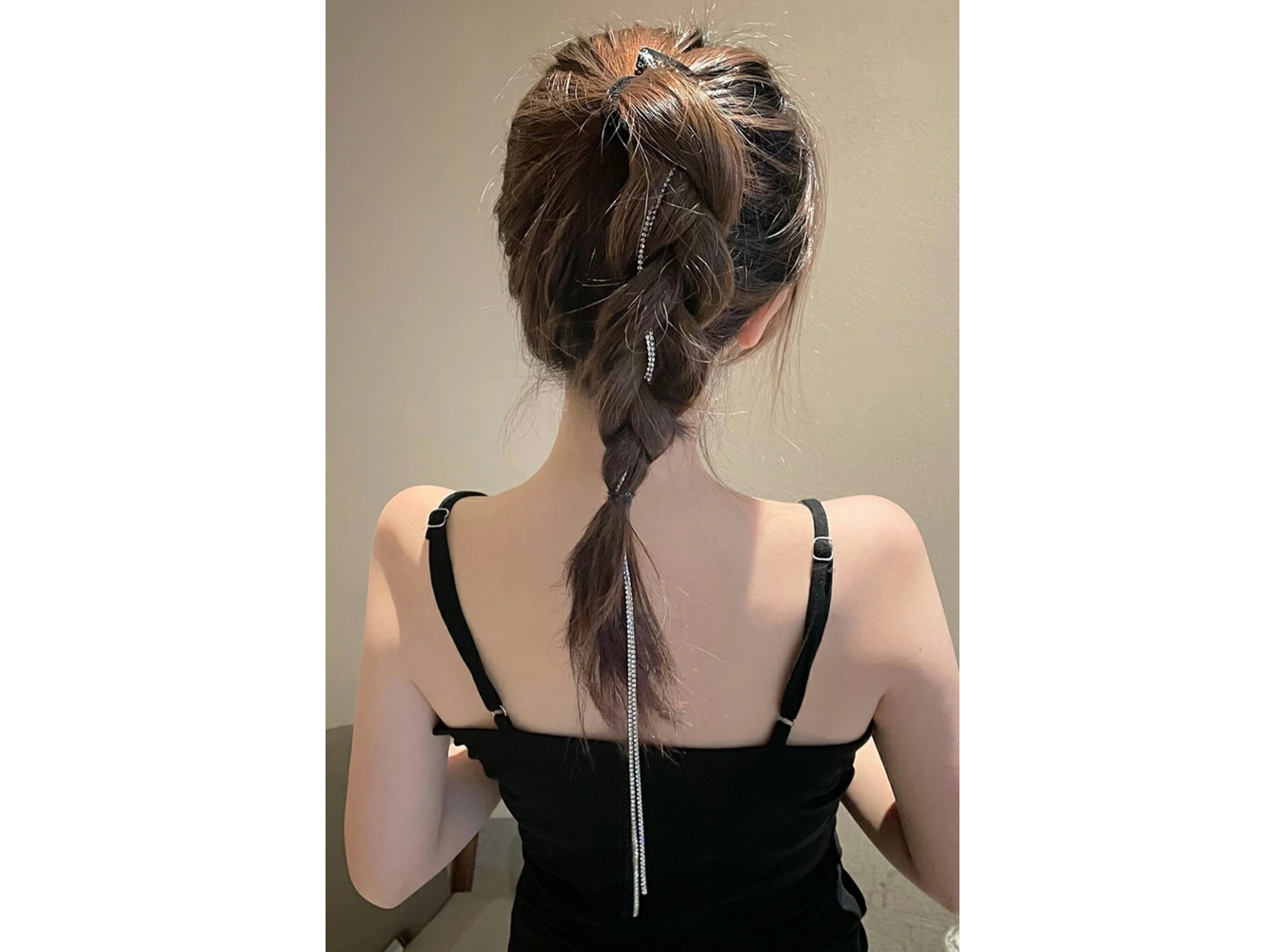 Gümüş Renk Su Yolu Saç Işıltısı Yan Postiş