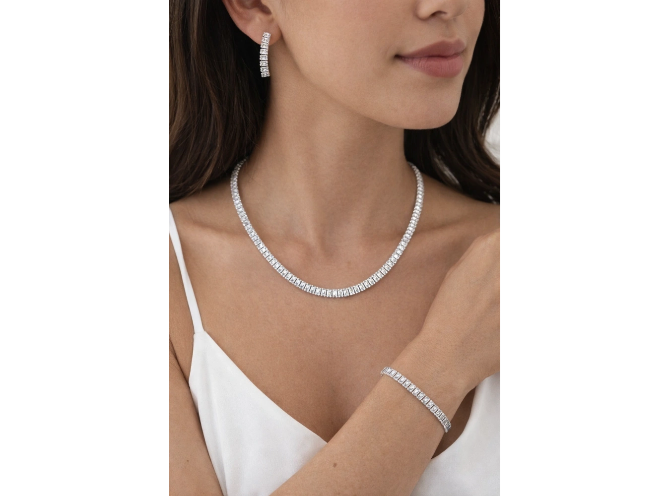 Gümüş Renk Su Yolu Set