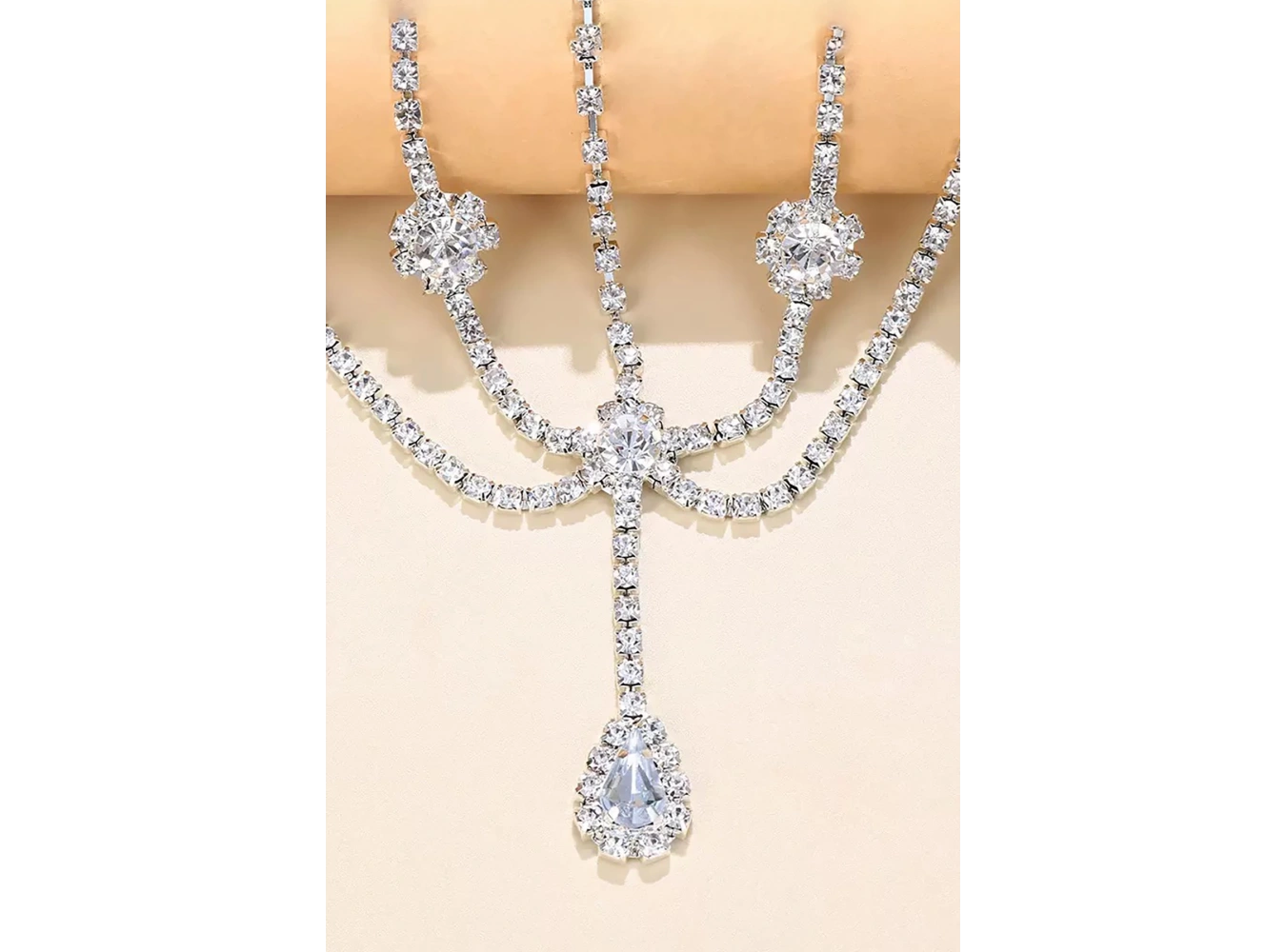 Gümüş Renk Taş Detaylı Alınlık/Kına Aksesuarı