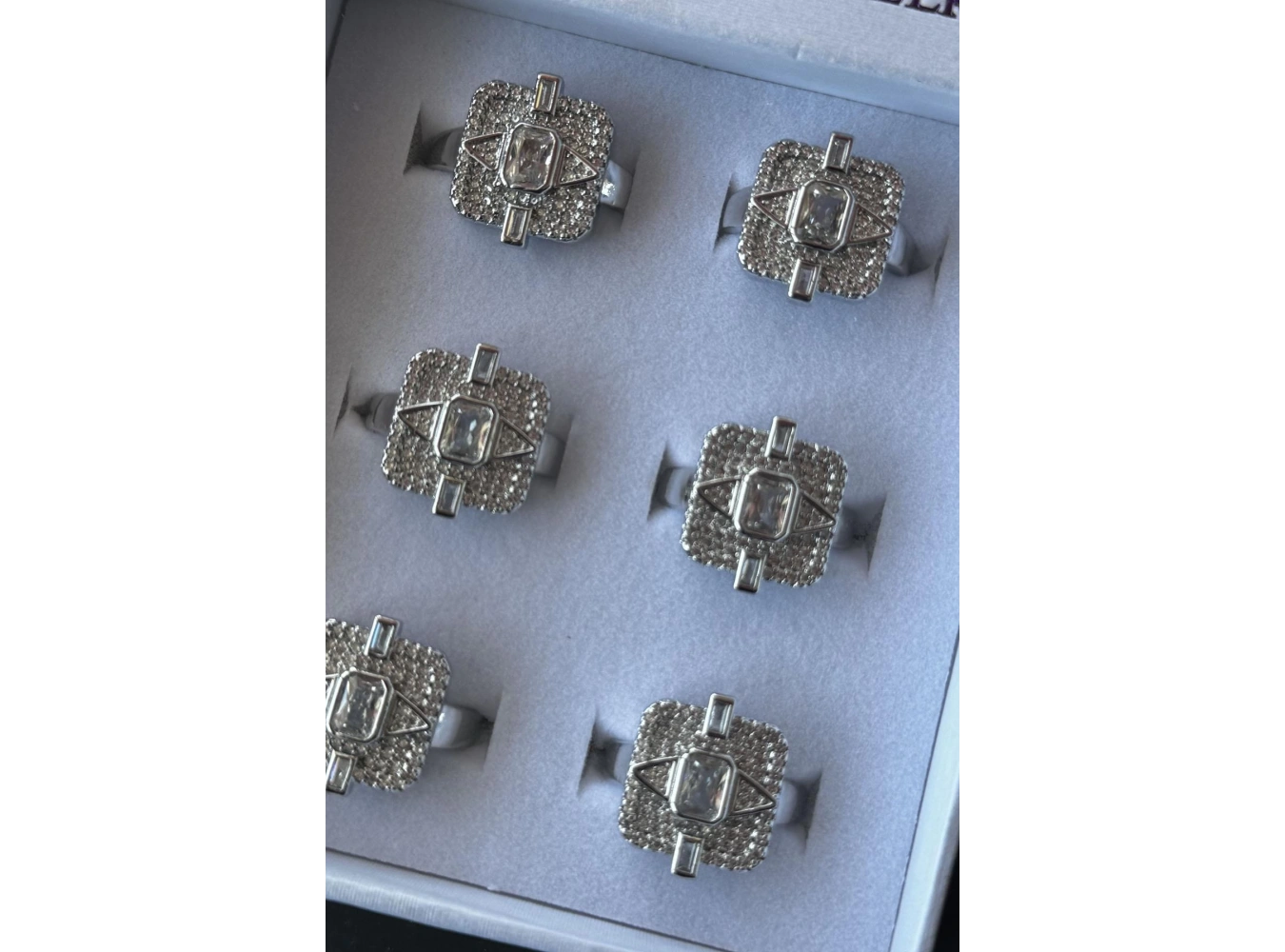 Gümüş Renk Taş Detaylı Ayarlanabilir YSX Yüzük